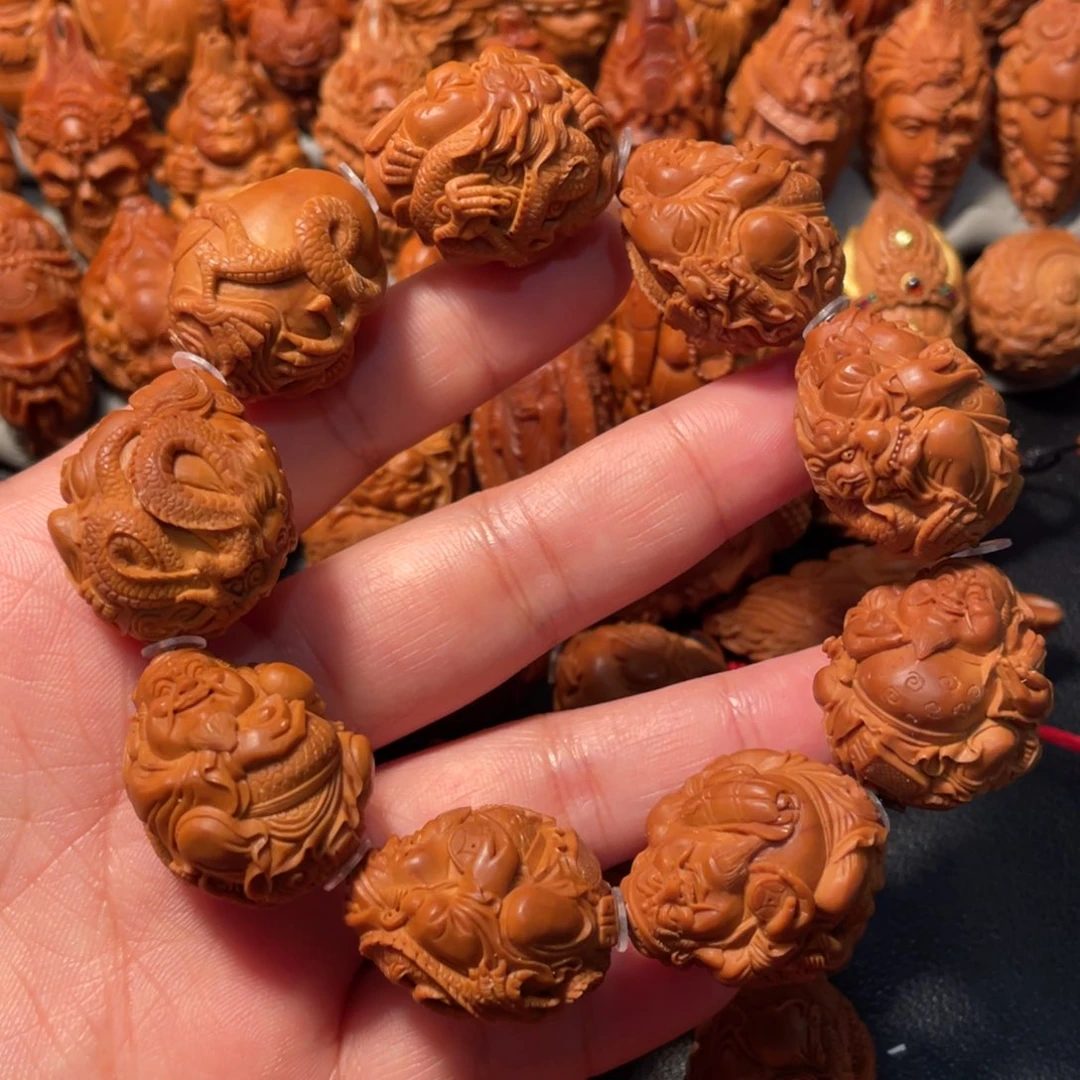 【闪购商品】手串/手链橄榄核龙财神
