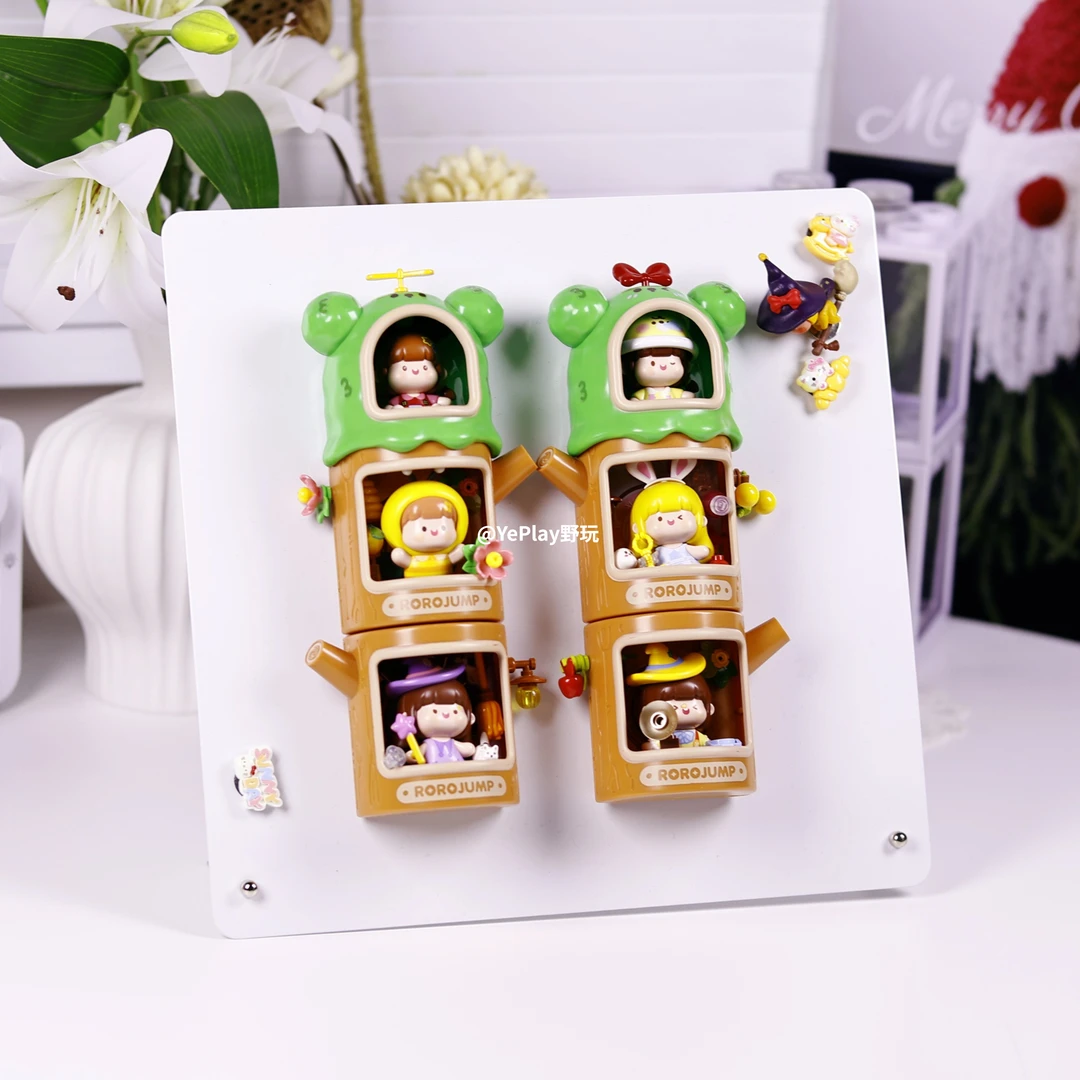 【野玩】新品肉肉酱正版授权树洞冰箱贴积木潮流玩具男女孩子礼物
