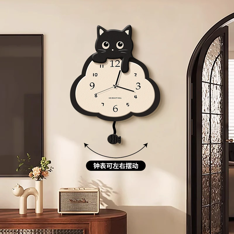 2025新款创意挂钟客厅简约现代大气钟表挂墙家用艺术时钟免打孔
