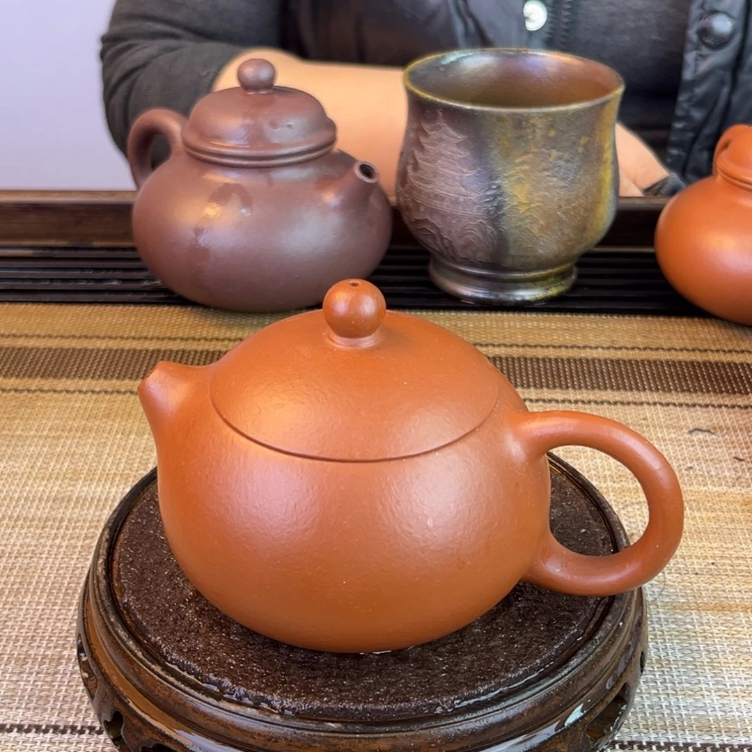大***成茶壶紫砂小煤窑朱泥220cc