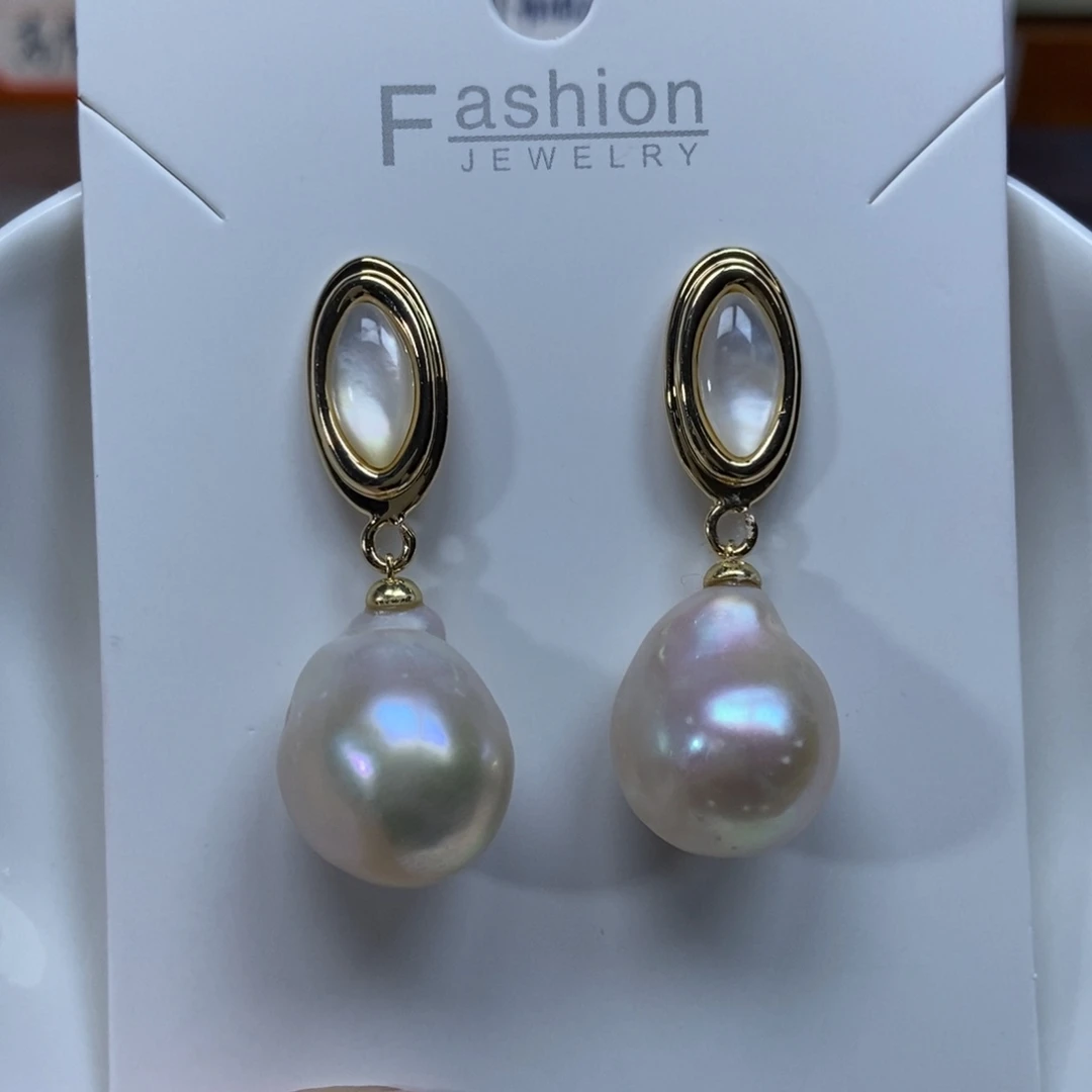 淡水珍珠耳饰合金特价514