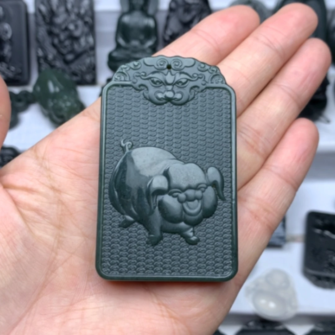 【闪购商品】和田玉颈饰未镶嵌双面雕刻