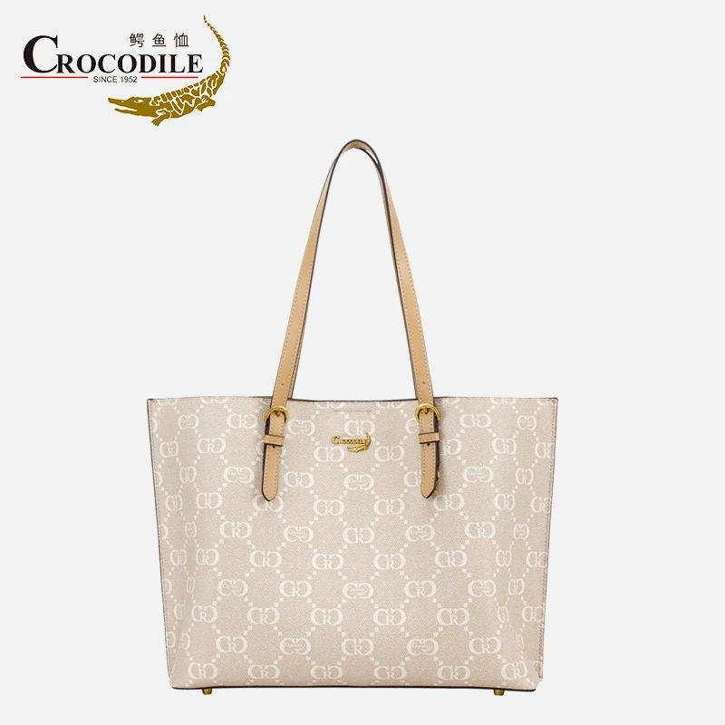 鳄鱼恤女士新款包包大容量托特包上班通勤包高奢女包CB00035