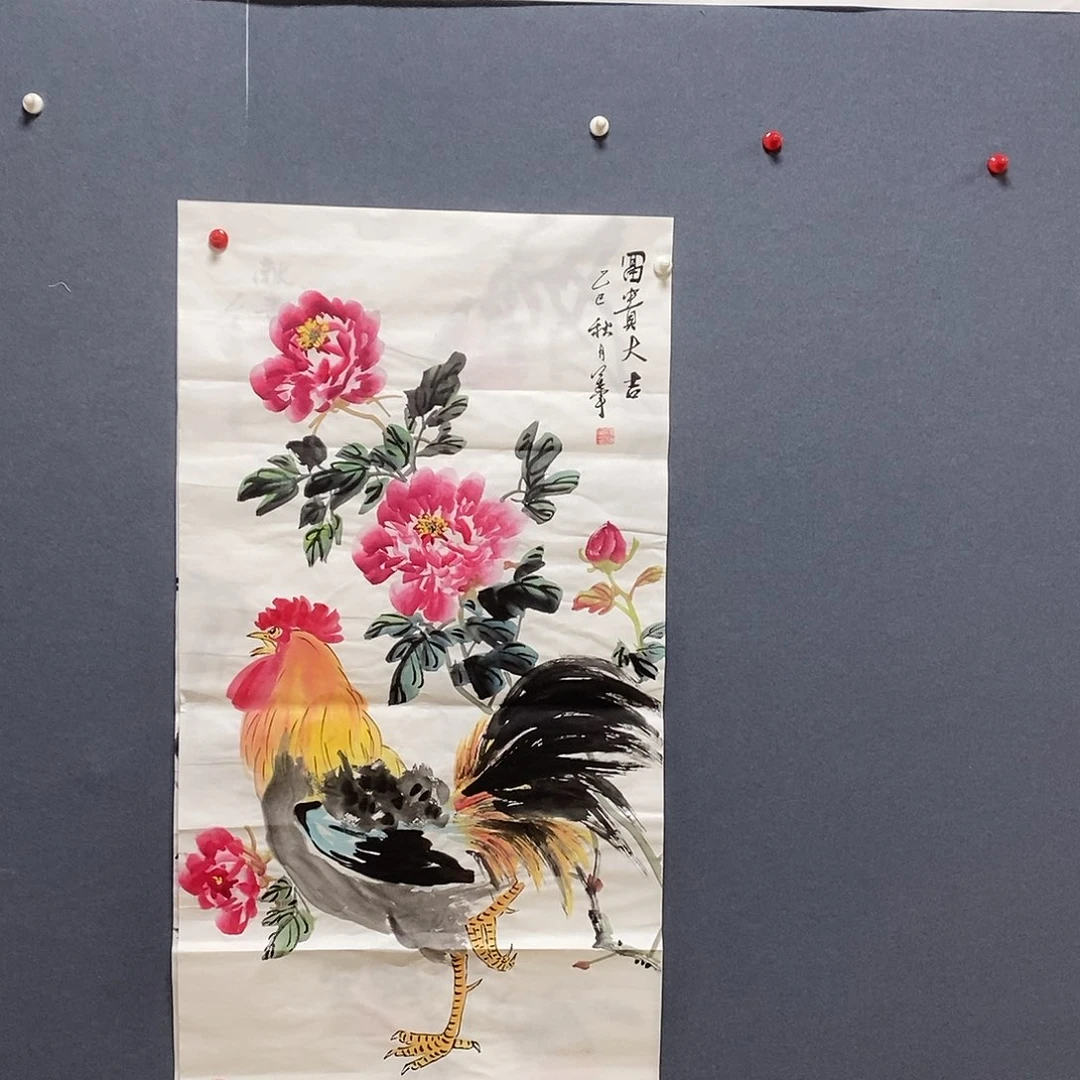 国画段莲军50.100手绘画芯