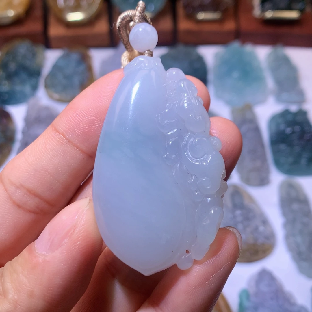 定制翡翠未镶嵌如意福瓜