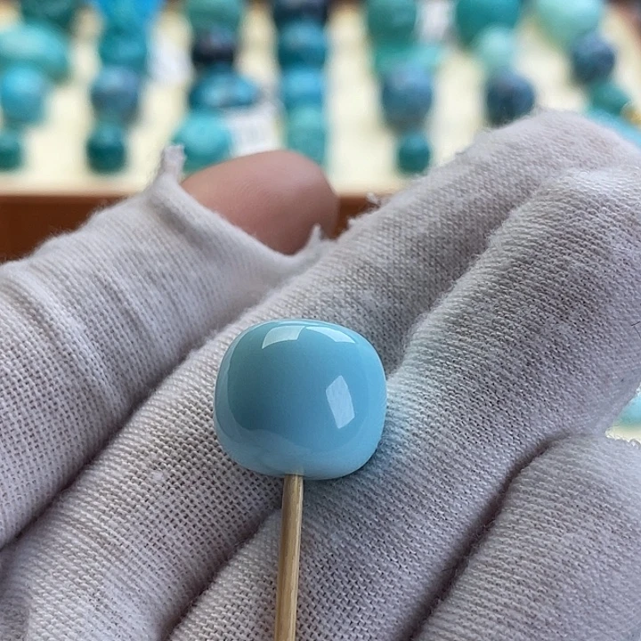 绿松石未镶嵌珠宝半成品13.8×12.2