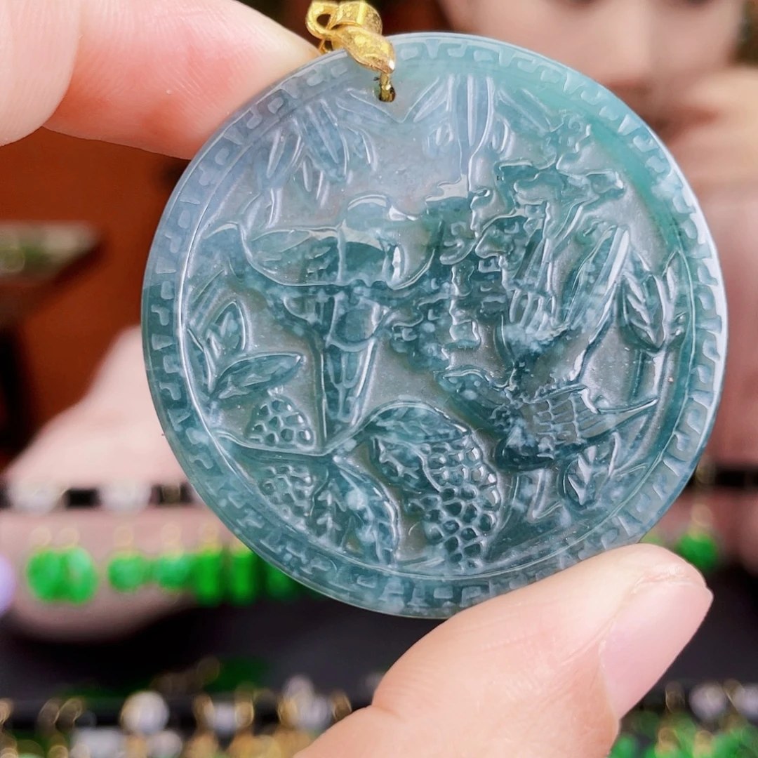 翡翠未镶嵌耳饰饰品