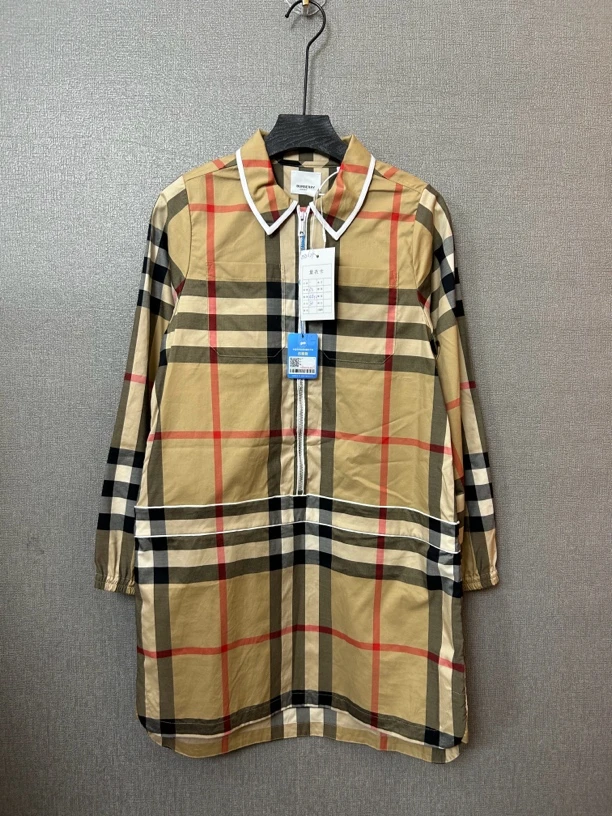 95新 BURBERRY/博柏利 格纹连衣裙