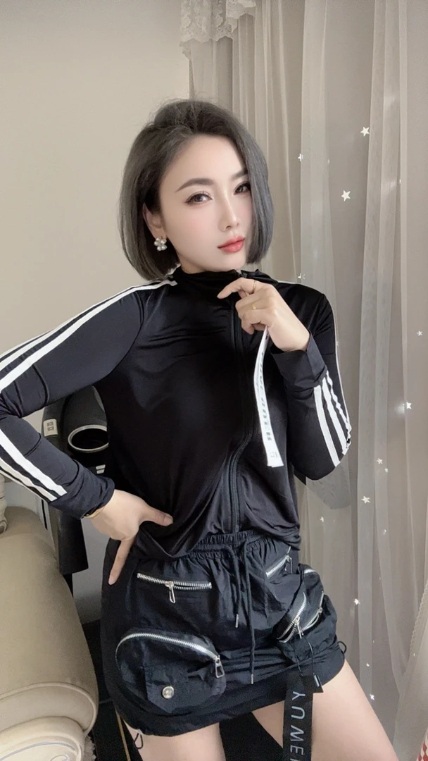 2025新款运动休闲百搭时尚趴条立领速干防晒外套