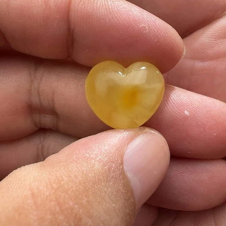 恋***未镶嵌蜜蜡珠宝奇石小爱心