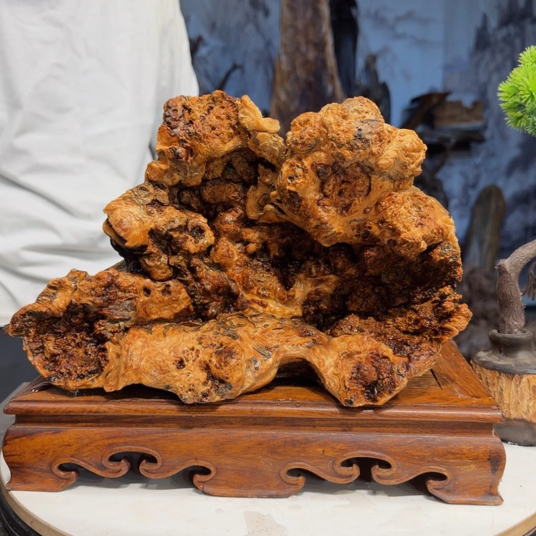 ****木木三丰琥珀木 天然摆件9