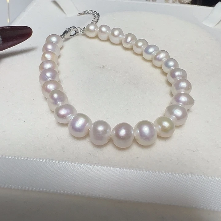 钛钢手绳淡水珍珠