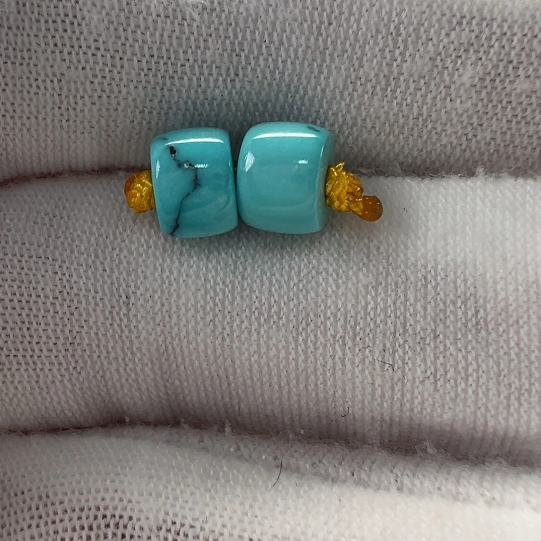 未镶嵌绿松石直切珠 6.3x4.7mm