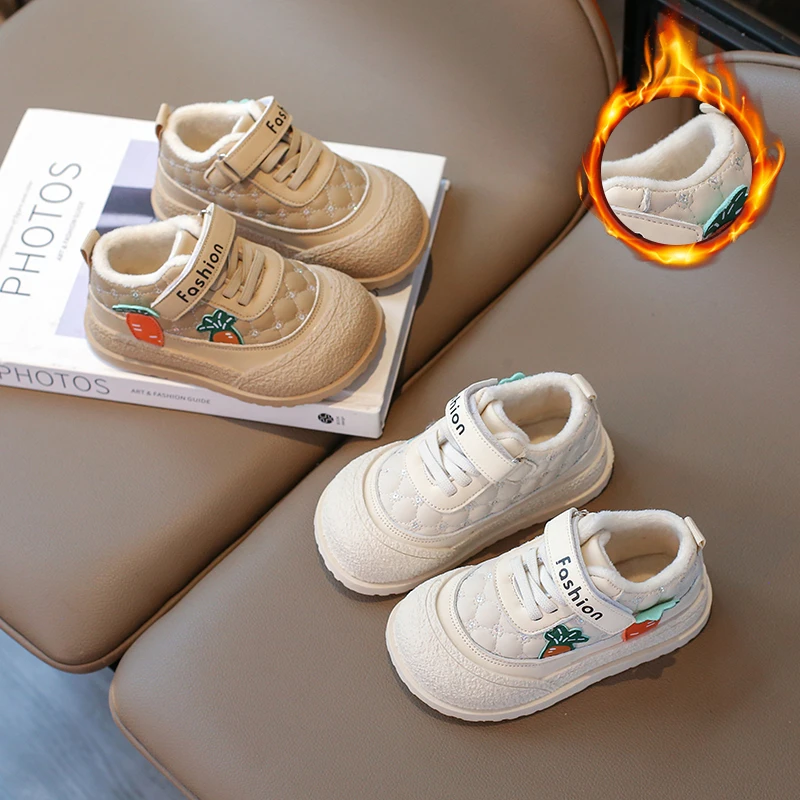 儿童棉鞋男宝女宝秋冬休闲鞋【2-6岁】2025加绒二棉软底防滑