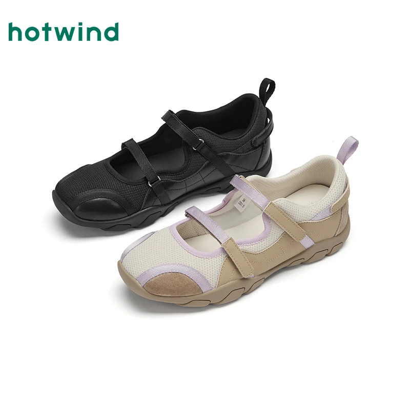 【夏季清仓】热风运动玛丽珍透气休闲鞋2025年夏款溯溪鞋H11W25120