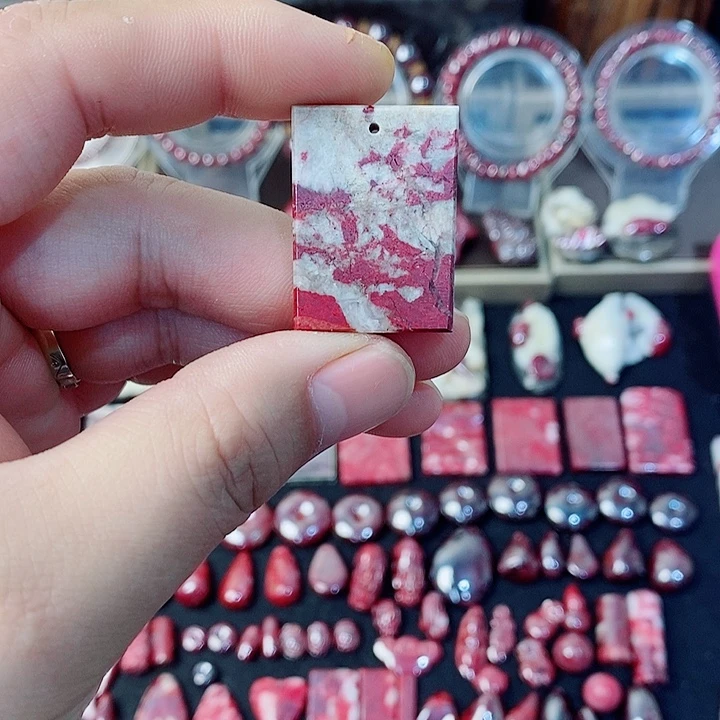 天然辰砂天然朱砂吊坠5