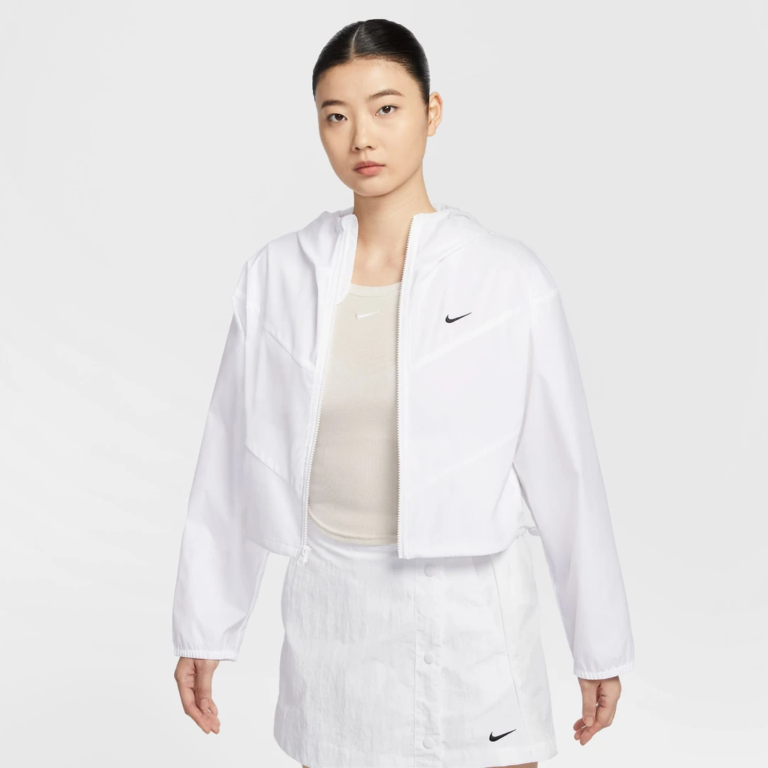 Nike耐克外套女2025新款欧若风白色运动休闲梭织夹克HJ1183-100