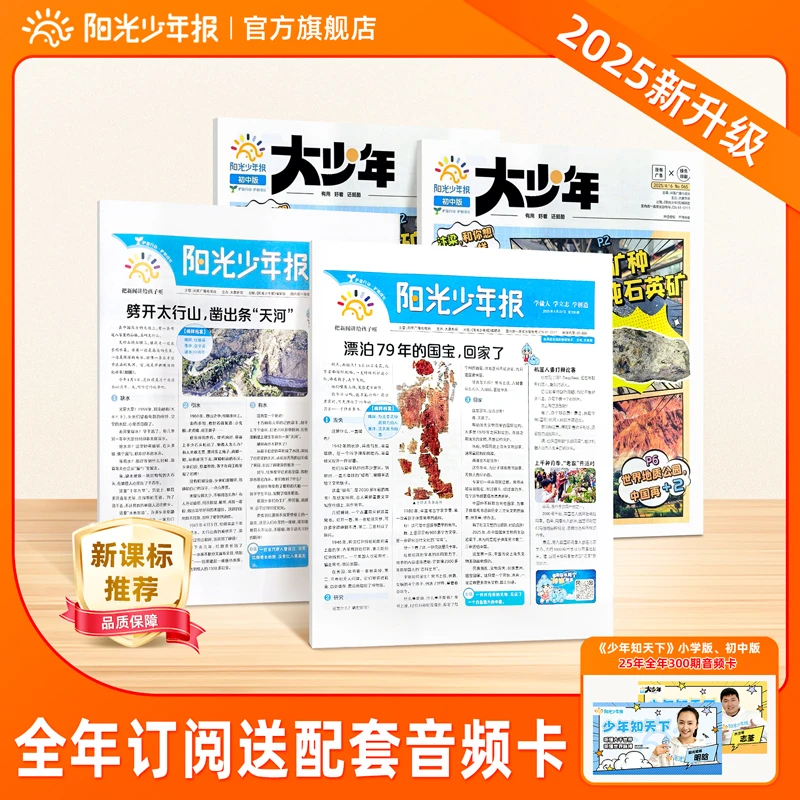 阳光少年报/大少年报纸 全年订阅中小学新课标必读大语文新闻报