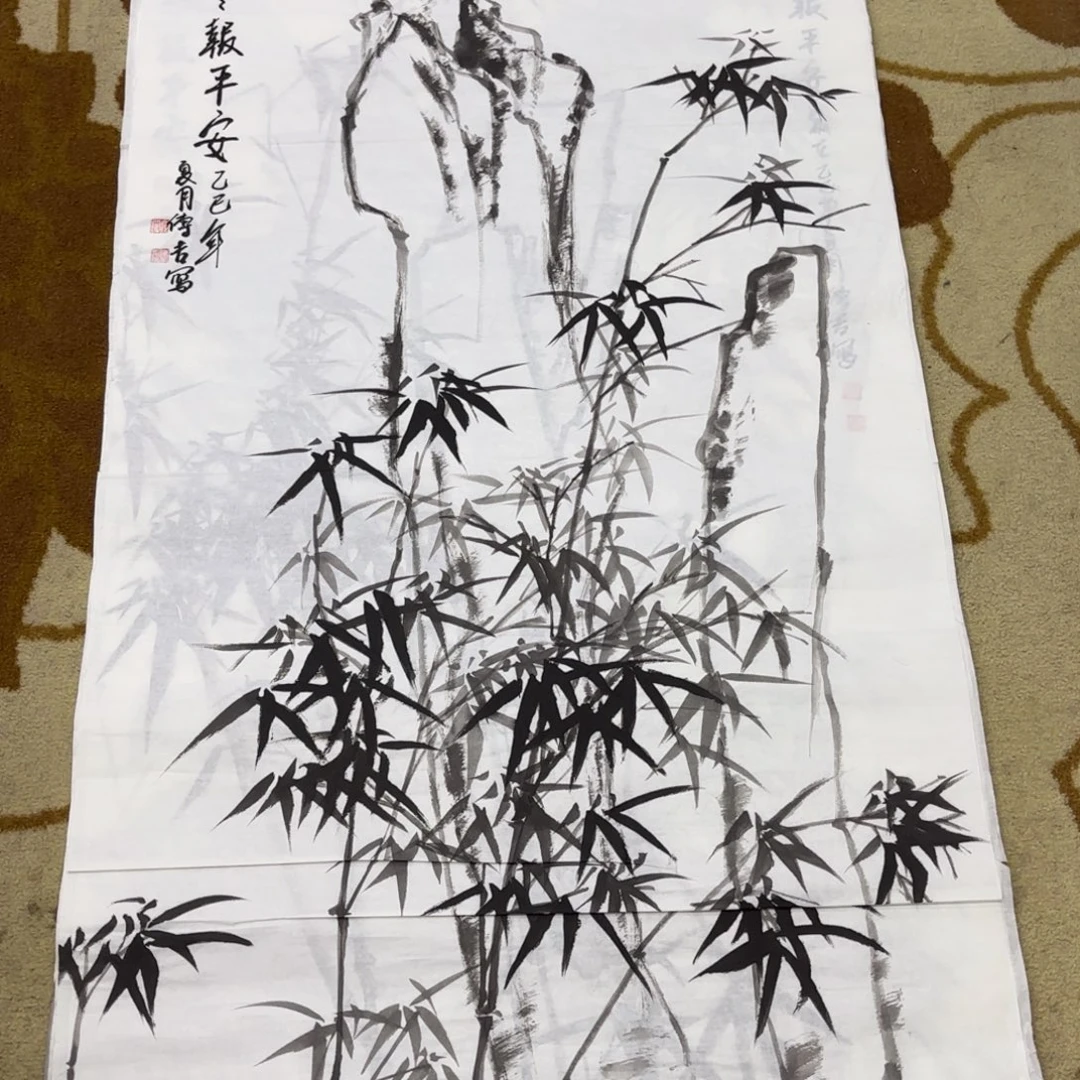 国画顾传吉四尺花鸟艺