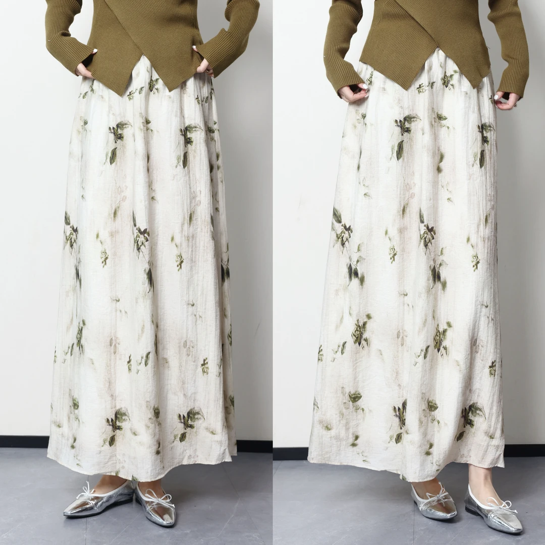 QC宣宣-微胖大码女装夏时尚显瘦垂感半身裙ZY403X75