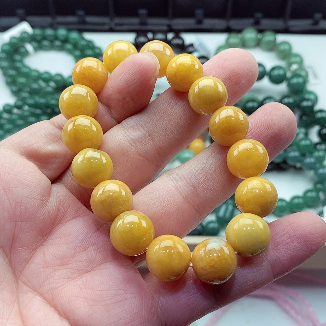 翡翠未镶嵌毛衣链