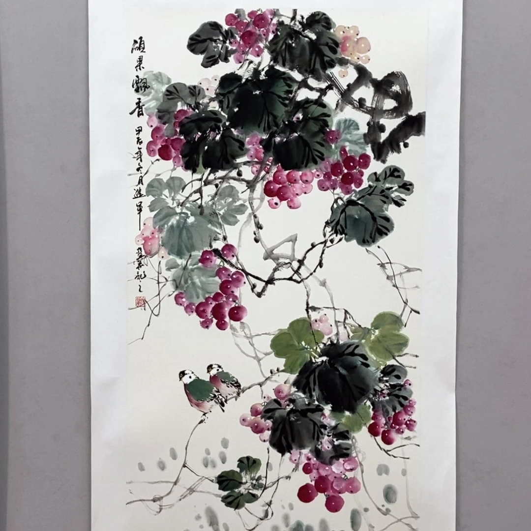 国画文进军三尺真人真品