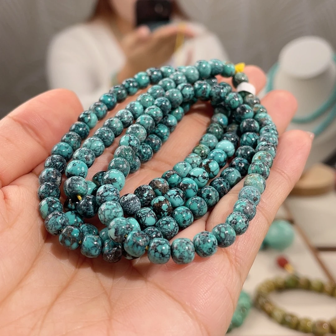 绿松石未镶嵌特色雾霾蓝卡5+