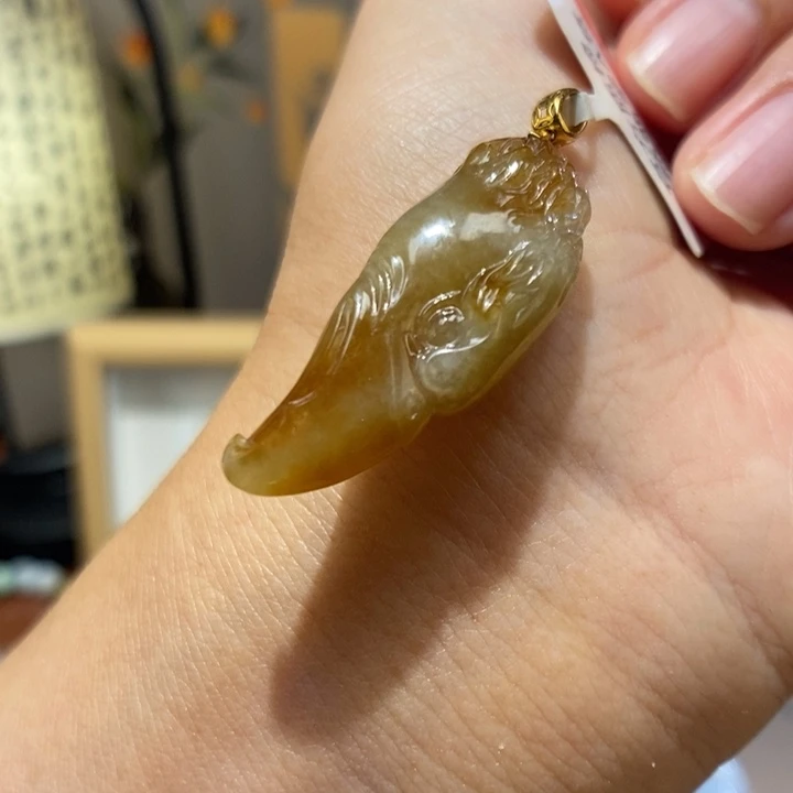 【闪购商品】颈饰18K金镶嵌翡翠43
