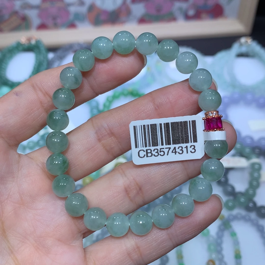 翡翠未镶嵌手链天然