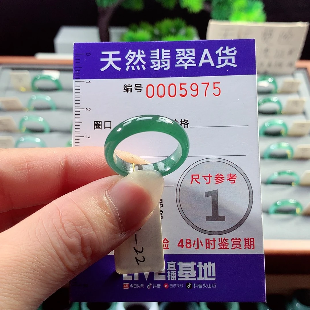 翡翠戒指未镶嵌22号