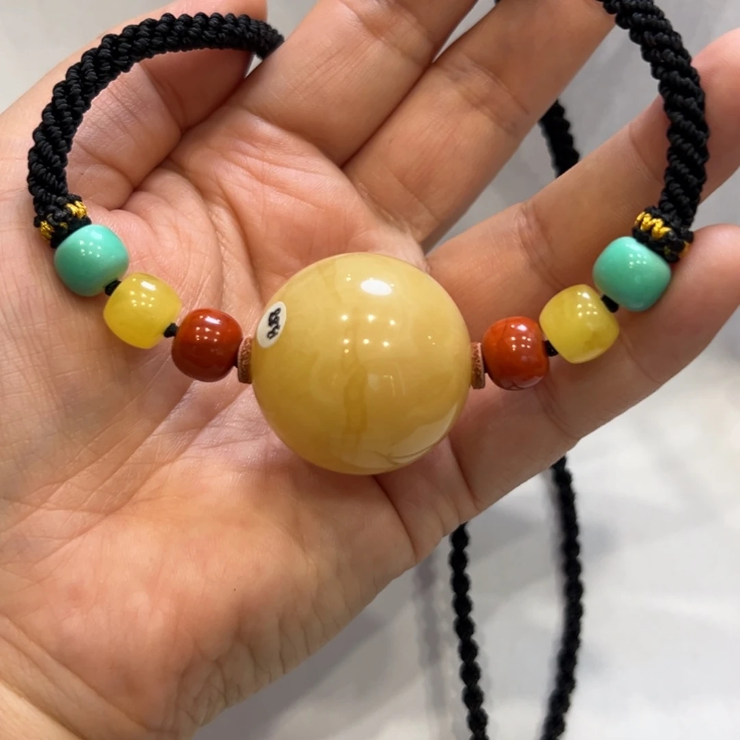 琥珀颈饰未镶嵌张*颈链