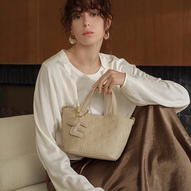 ELLE25新款秋冬[菜篮子]包ins菜篮子斜挎24430