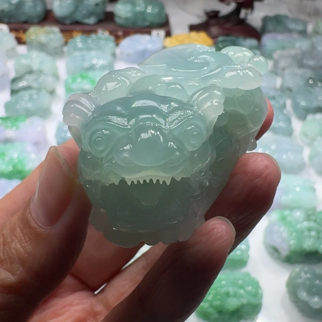 飞***马定制翡翠未镶嵌貔貅