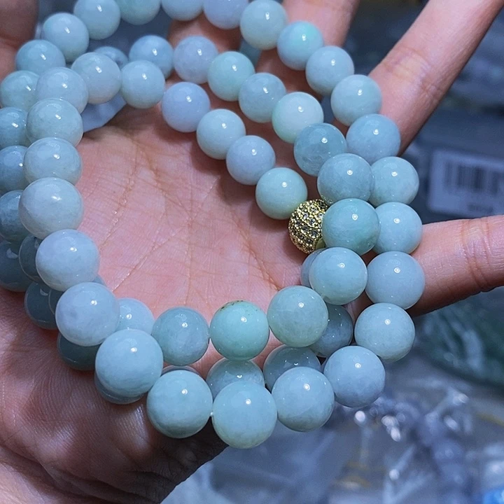 未镶嵌手串翡翠天然缅甸A货翡翠9.6