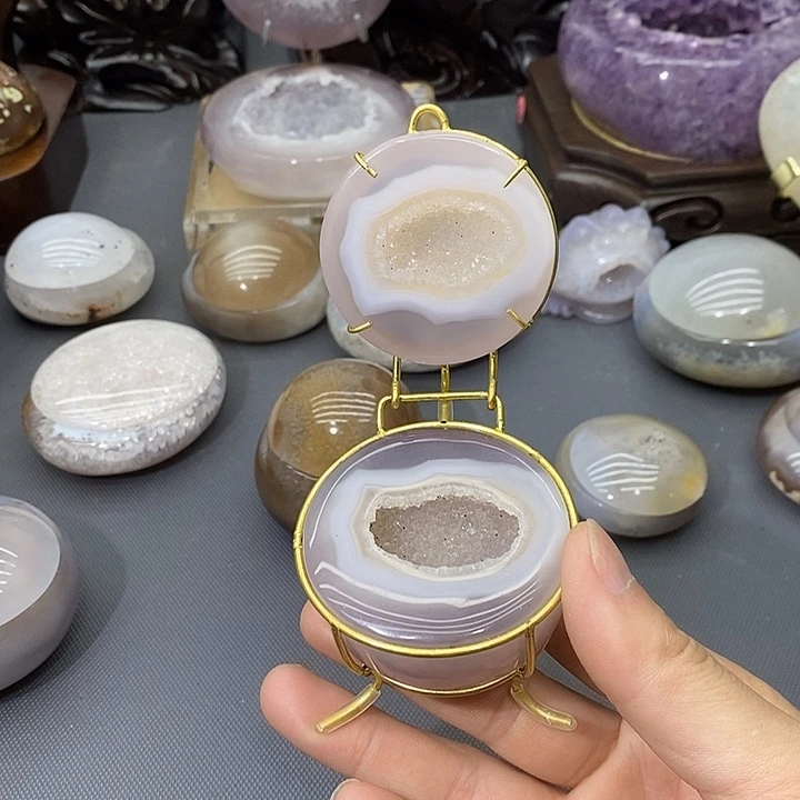 未镶嵌摆件紫晶聚宝盆