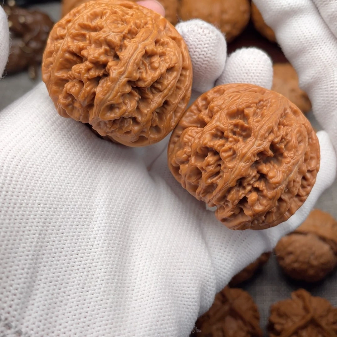 文玩核桃把件44毕业球粗筋