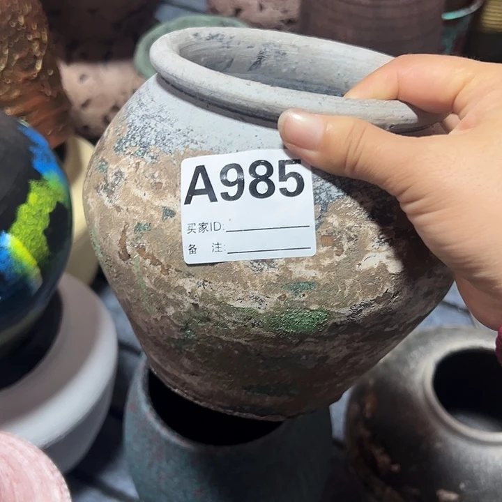 粗陶盆哦默认打孔高15口13