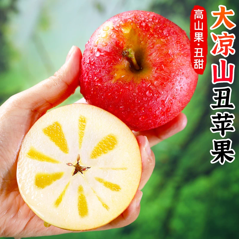 【脆甜多汁】大凉山丑苹果5-8斤新鲜当季水果盐源富士非昭通苹果