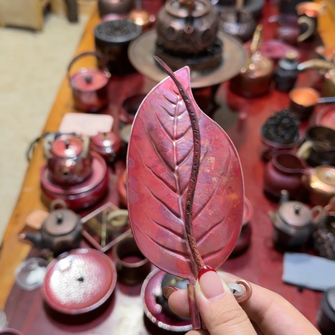 紫铜手工制作摆件一个