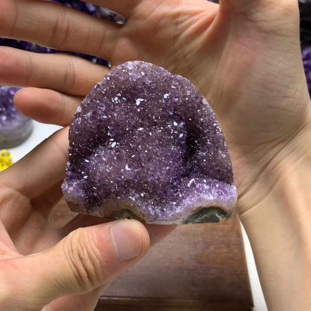 紫晶珠宝半成品未镶嵌