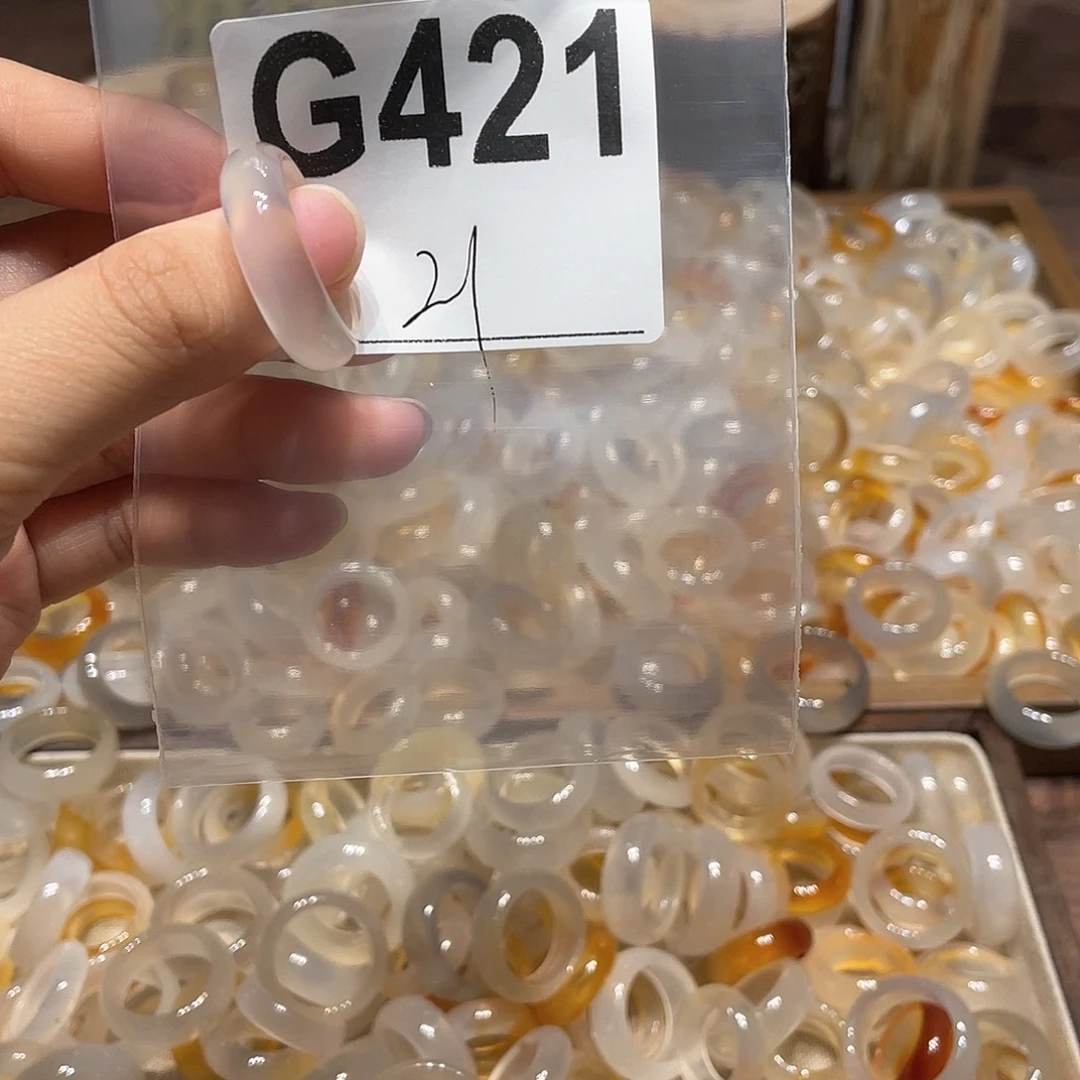 玛瑙/玉髓未镶嵌戒指421