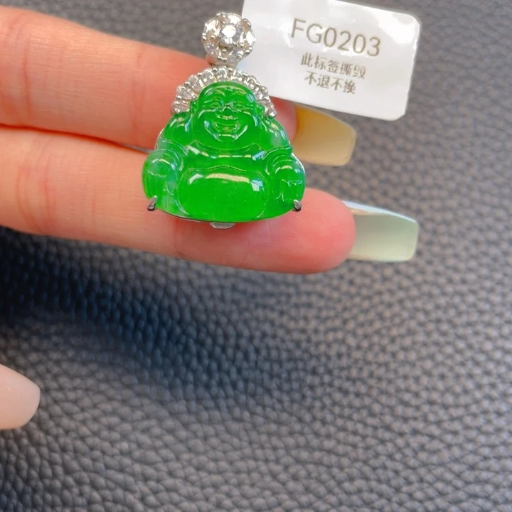 【闪购商品】颈饰银S925镶嵌翡翠