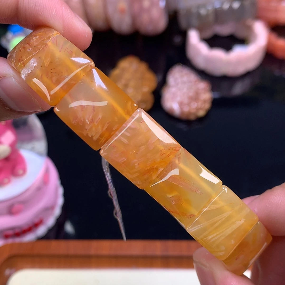 【闪购商品】颈饰未镶嵌硅化珊瑚（珊瑚玉）20号400漏300冰糖发丝