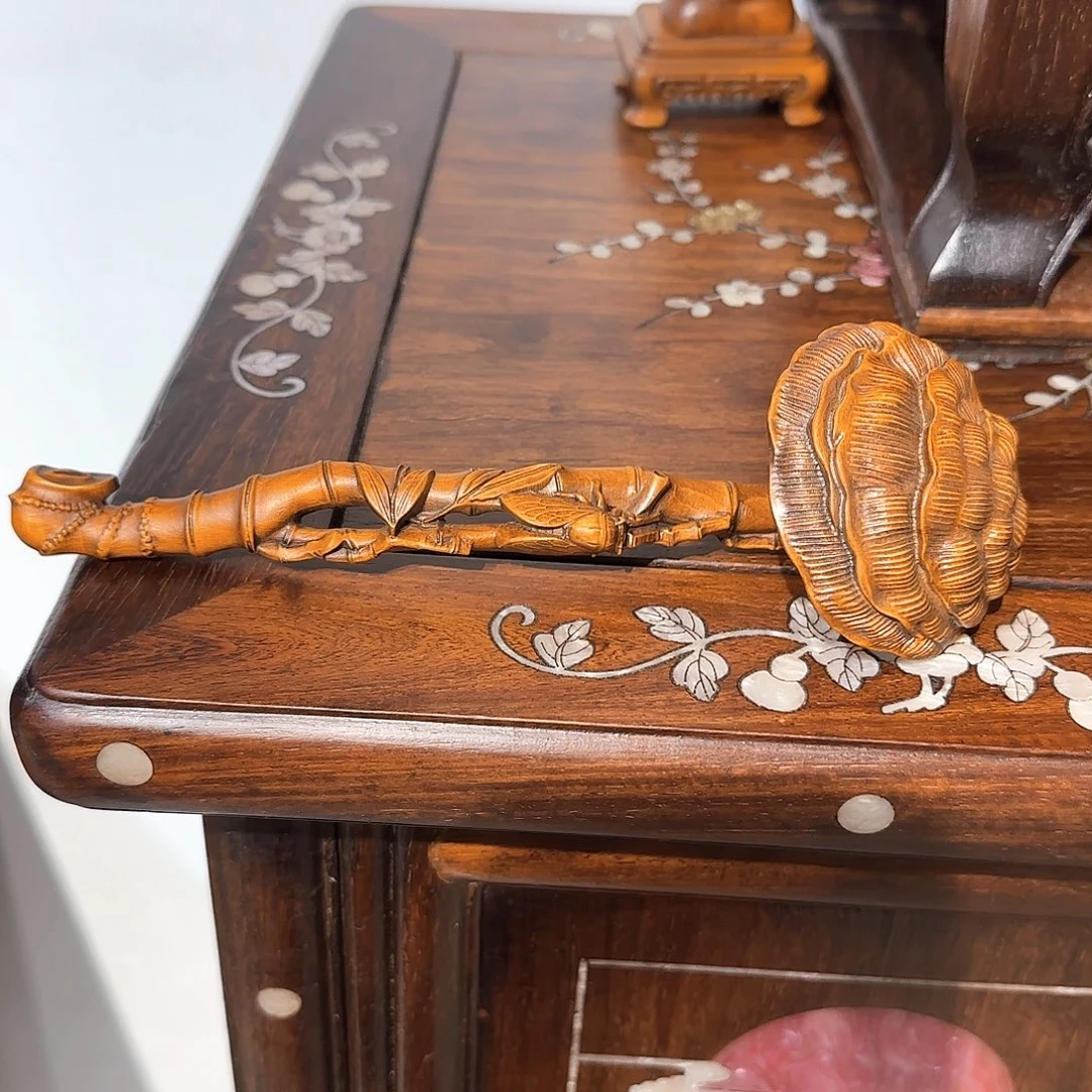 花梨木类黄杨木摆件