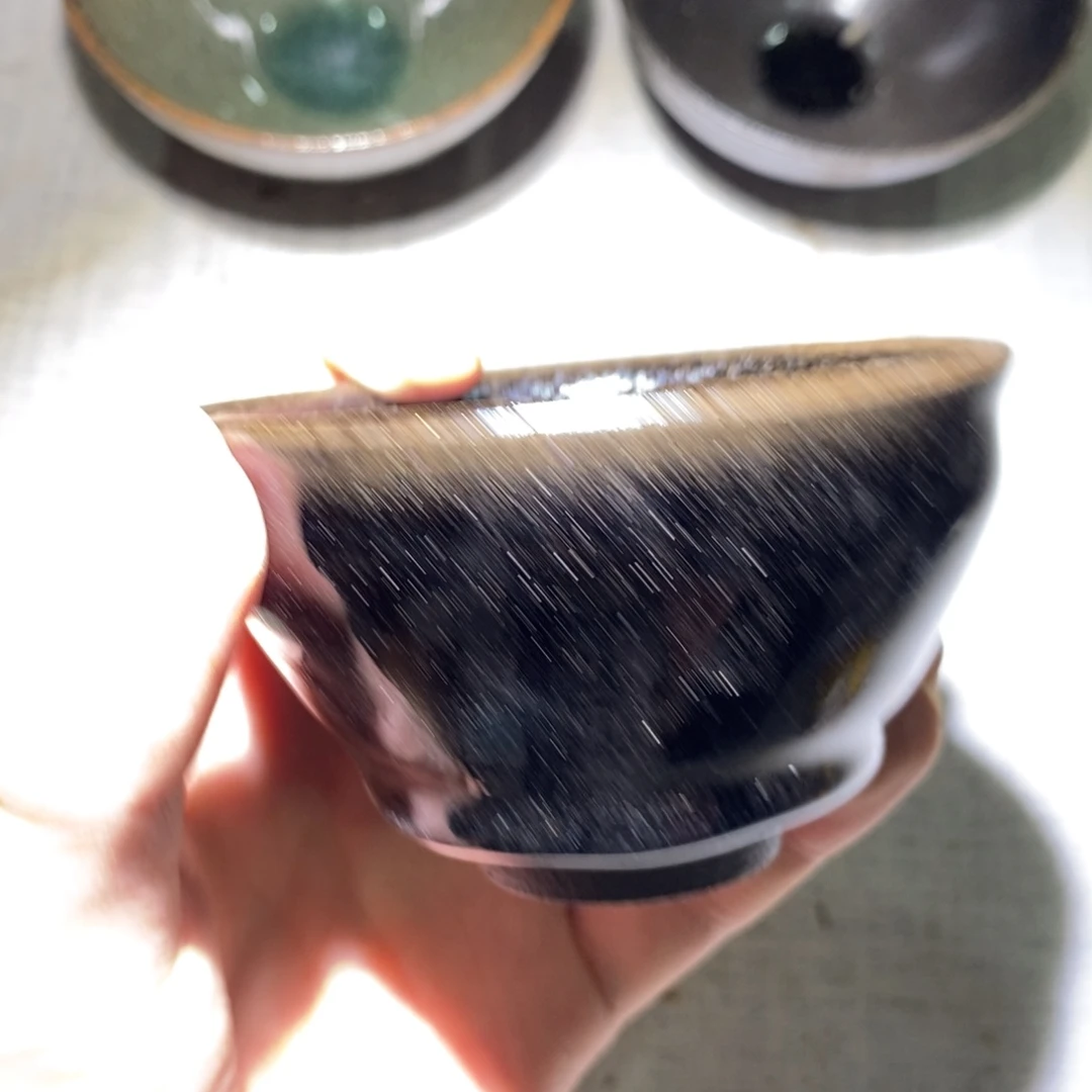 天***闪茶盏117 崇溪堂龙窑柴烧建盏