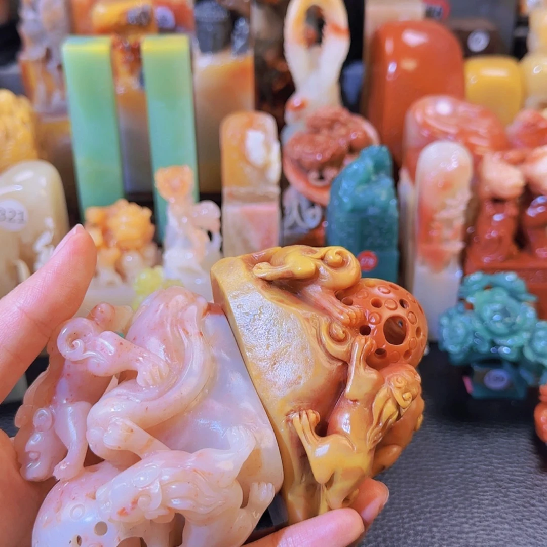 【闪购商品】寿山石印石云**喜寿山石印章