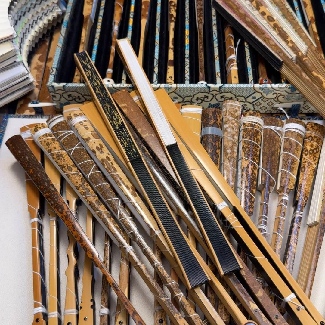 扇子沈汝峰玉竹绿木芯明燕