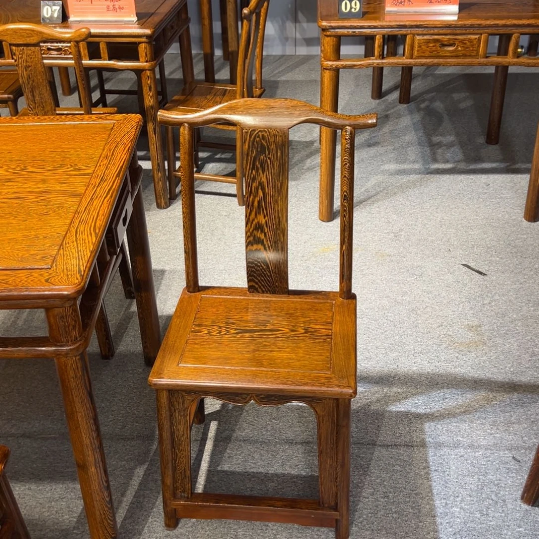 勇***拓成套家具鸡翅木类鸡翅木靠背椅4张