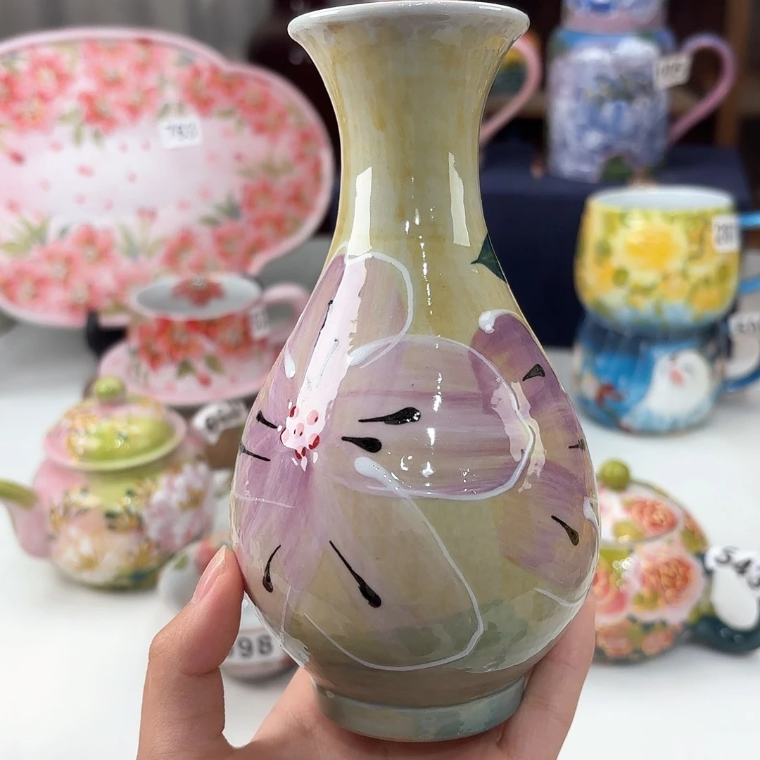 景德镇手绘高温釉下彩陶瓷茶具