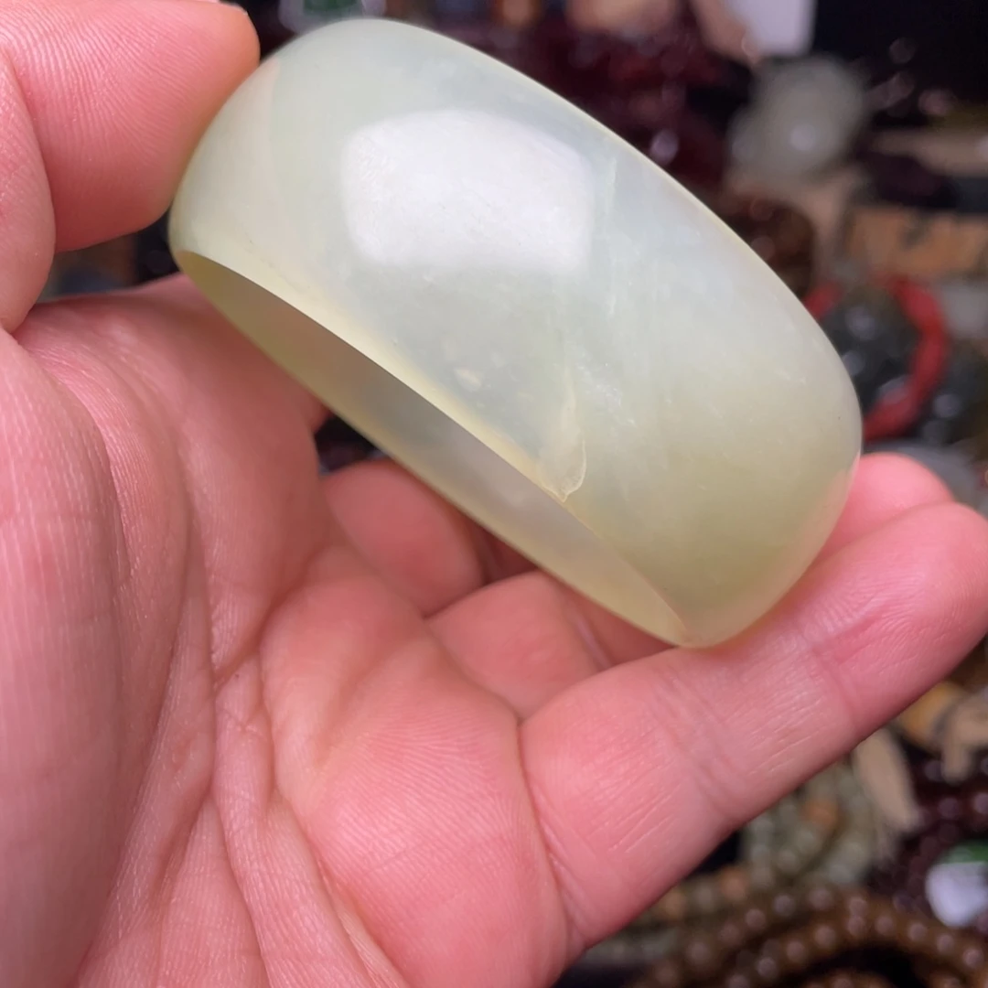 未镶嵌蛇纹石玉手镯55.9